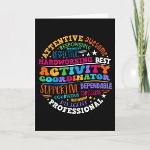 Activity Coordinator Istant Squad Professionals We Card