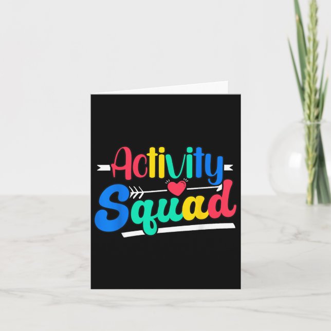 Activity Squad Activity Director Activity Istant  Card (Front)