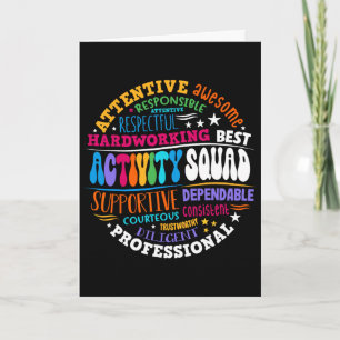Activity Squad Istant Team Professionals Week Dire Card