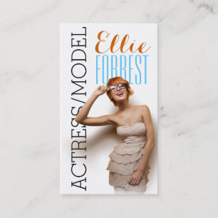 Actor Actress Model Headshot Filming Theater Business Card
