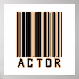 Actor Barcode Poster