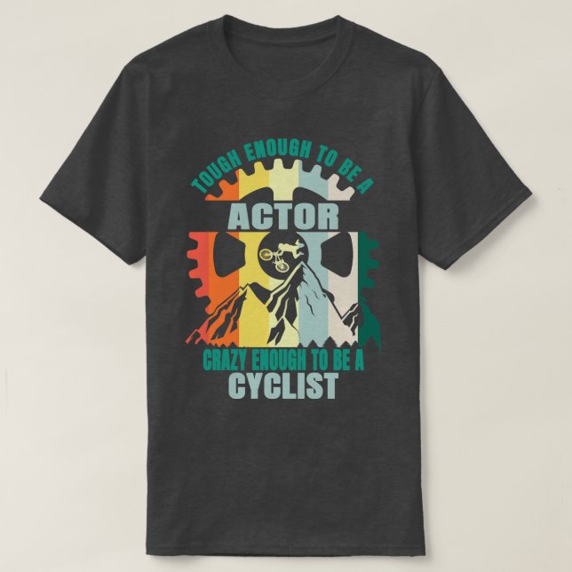 Actor Biker Design T-Shirt (Design Front)