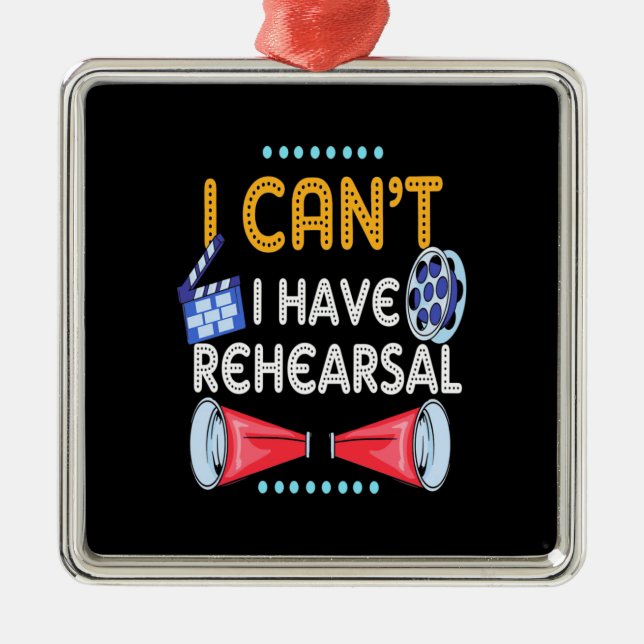 Actor Can Not I Have Rehearsal Metal Tree Decoration (Front)