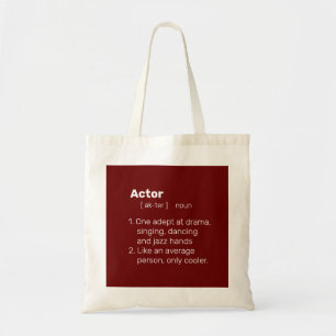 Actor definition tote bag