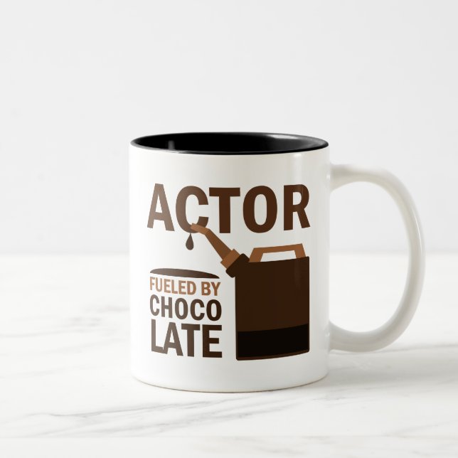 Actor Gift Chocolate Two-Tone Coffee Mug (Right)