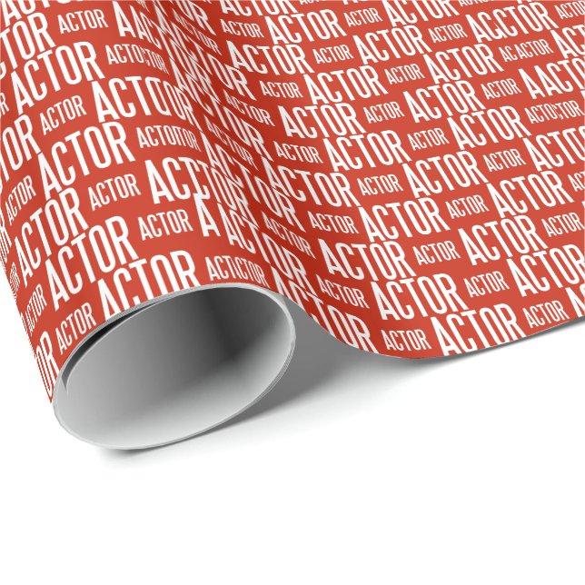 Actor glossy wrapping paper 30x6 (red) (Roll Corner)