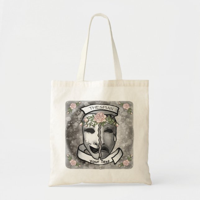 Actor Half Masks Tote Bag (Front)
