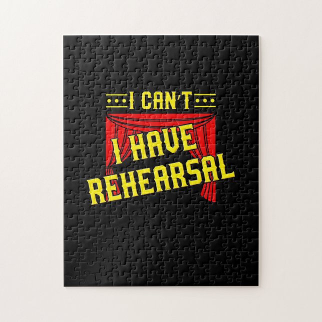 Actor Have Rehearsal Jigsaw Puzzle (Vertical)