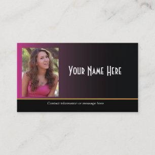 Actor Headshot Business Card