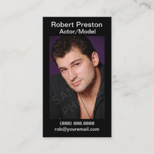 Actor Headshot Business Cards