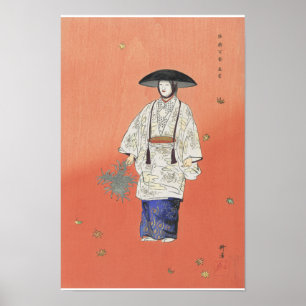 Actor in the Noh Play Hanagatami 1926 Poster