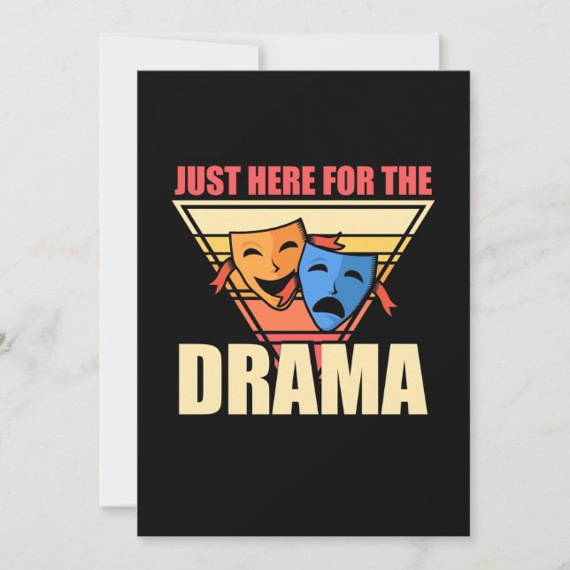 Actor Just Here For The Drama Invitation (Front)