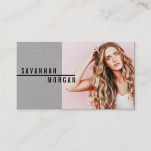 Actor model dancer photo trendy contemporary kraft business card