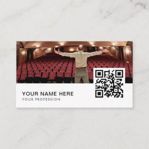 Actor model QR Code  Business Car Card