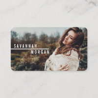 Actor models dancer photo modern white typography