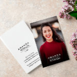 Actor Models Dancer Photo Transparent Gradient Business Card<br><div class="desc">Replace the sampe photo with your own headshot. This modern business card template is the perfect professional impression for your personal brand. All text style, colors, sizes can also be modified to fit your needs. For help or custom request (no charges) please contact us or visit our store All photography...</div>