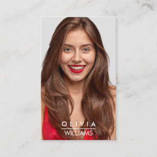 Actor Models Dancer Photo Transparent Gradient Business Card