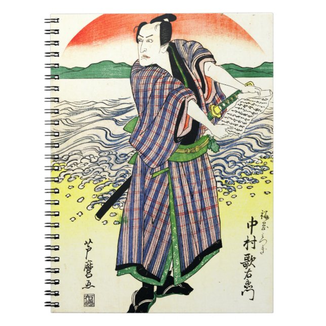 Actor Nakamura Utaemon 1813 Notebook (Front)