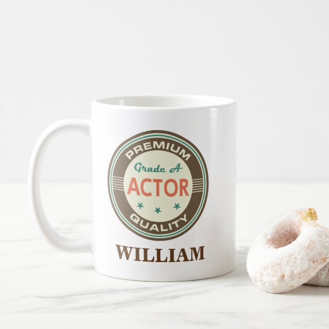 Actor Personalised Office Mug Gift (With Donut)