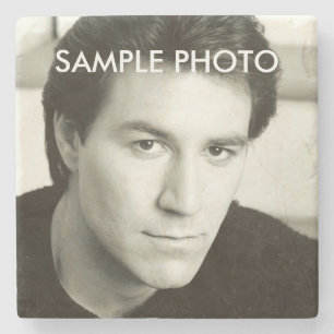 Actor Promotional Business Headshot Stone Coaster
