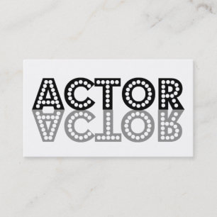 Actor Shadow Business Card