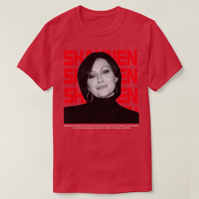 Actor Shannen Doherty TShirt (Design Front)