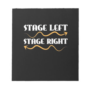 Actor Stage Left Stage Right Notepad