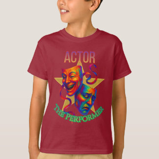 Actor - The Performer Boy's Dark T-Shirt