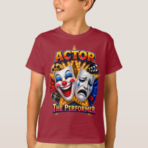 Actor - The Performer Boy's Dark T-Shirt