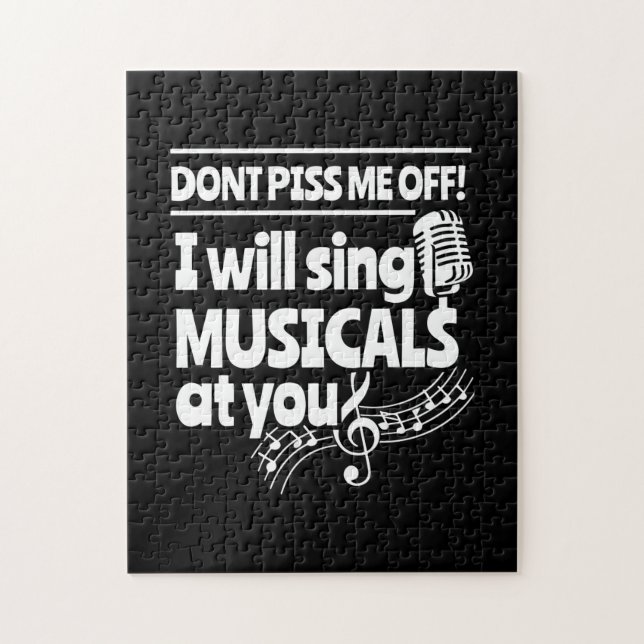 Actor Will Sing Musicals At You Jigsaw Puzzle (Vertical)