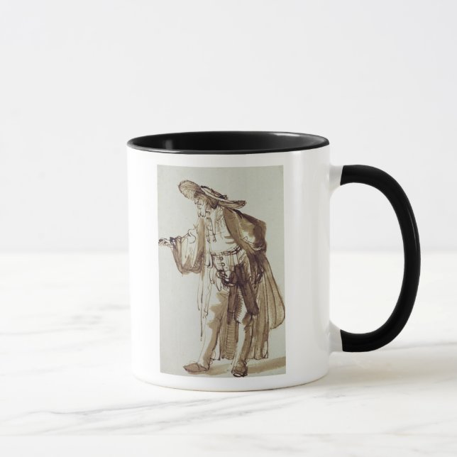 Actor with a Broad-rimmed Hat Mug (Right)