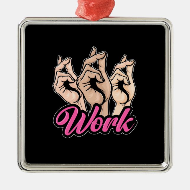 Actor Work Metal Tree Decoration (Front)