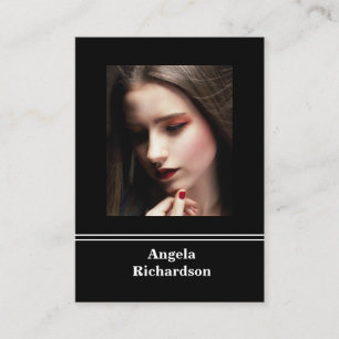 Actors and Models Modern Minimalist Business Card