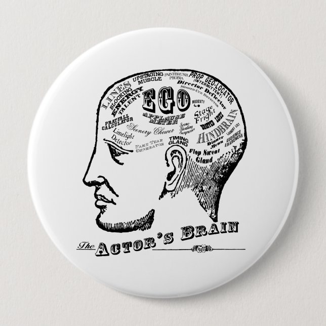 Actor's Brain Button (Front)