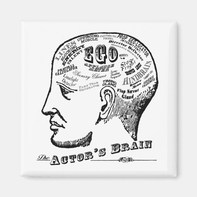 Actor's Brain Magnet (Front)