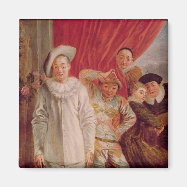 Actors of the Comedie Italienne Magnet (Front)