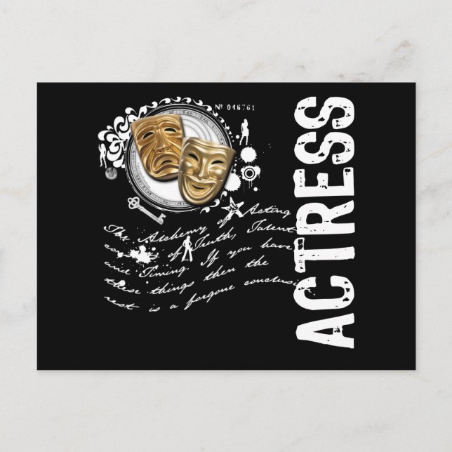 Actress Alchemy of Acting Postcard (Front)