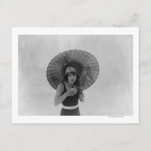 Actress Betty Compson Eating Ice Cream Postcard