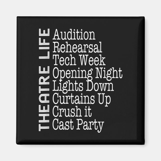 Actress  Broadway Actor  Musical Lover Acting Magnet (Front)