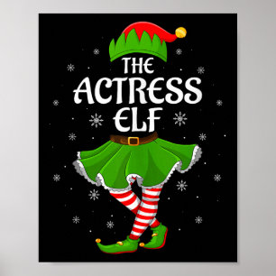 Actress Elf Christmas Family Girls Women Elf Squad Poster