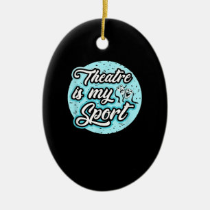 Actress Is My Sport Drama Acting Broadway Lovers Ceramic Tree Decoration