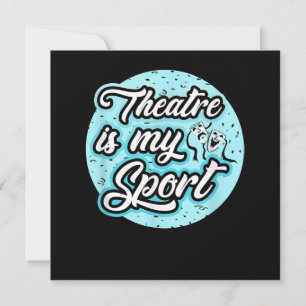 Actress Is My Sport Drama Acting Broadway Lovers Thank You Card