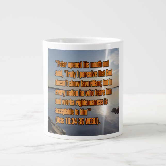 Acts 10:34–35 WEBU Mug (Front)