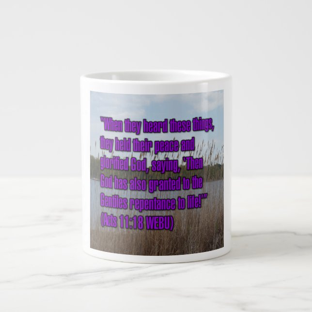 Acts 11:18 WEBU Mug (Front)