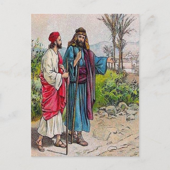 Acts 11:19-26 Barnabas Brings Saul to Antioch post Postcard (Front)