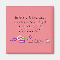 Acts 16:31 Magnet by Author Lisa M. Prysock