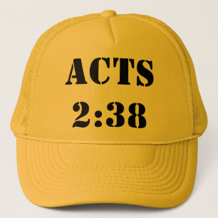 Acts 2:38 trucker hat