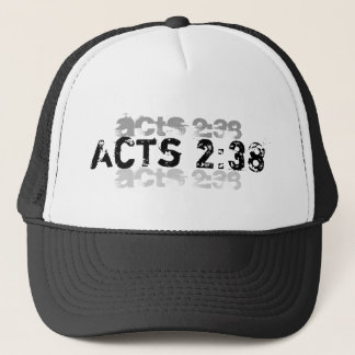 acts 2:38 verse trucker cap hat