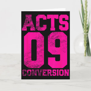 Acts 9 Conversion Bible Chapter Jersey Design Card