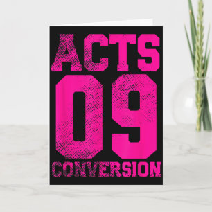 Acts 9 Conversion Bible Chapter Jersey Design  Card